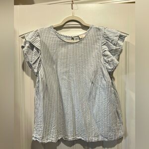 A New Day Ruffle Cap Sleeve Blouse